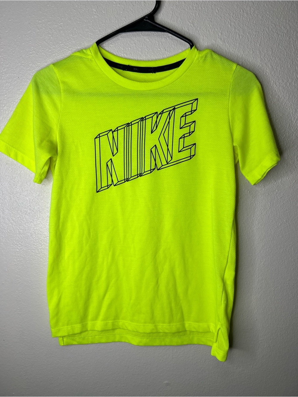 Nike Youth Neon Yellow Graphic Short Sleeve Tee